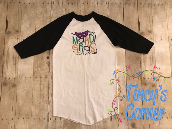 mardi gras baseball jersey