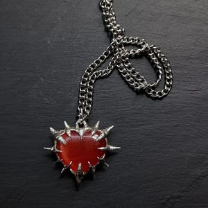 Spike heart pendant