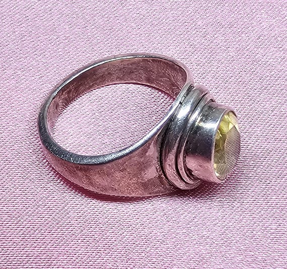 Citrine Sterling Silver Ring - image 2