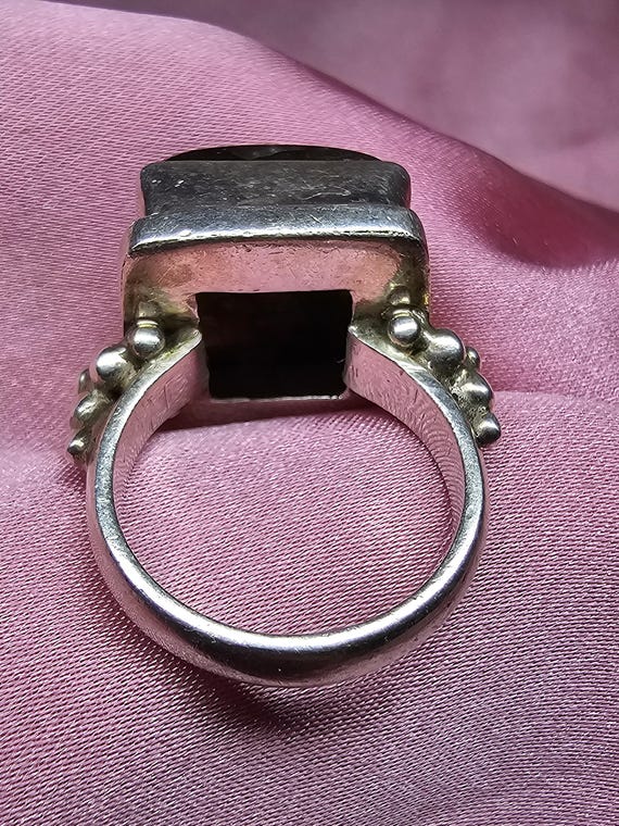 Ruby Zoisite Vintage ring in Sterling Silver - image 5