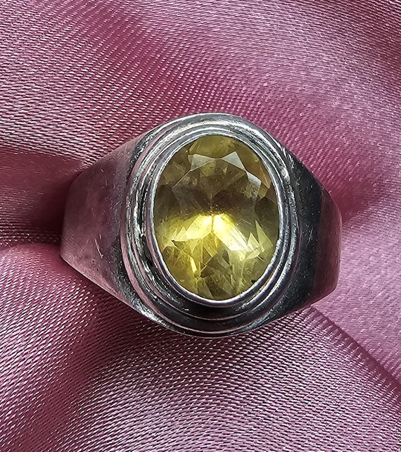Citrine Sterling Silver Ring - image 1