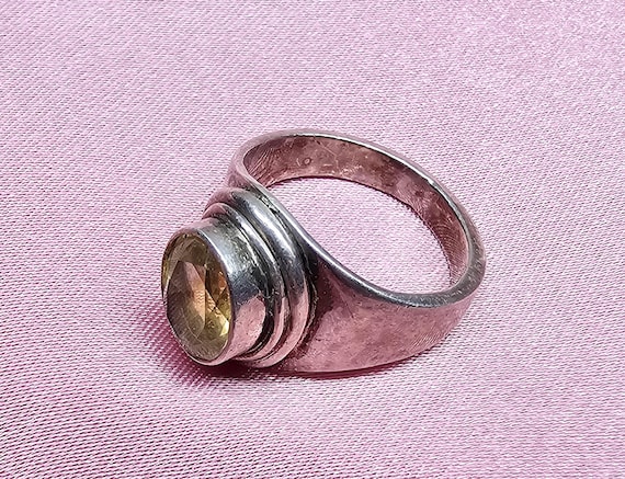 Citrine Sterling Silver Ring - image 4