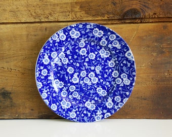 Blue white plate Etsy