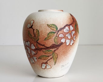 Hand painted Jean Nelson Vase