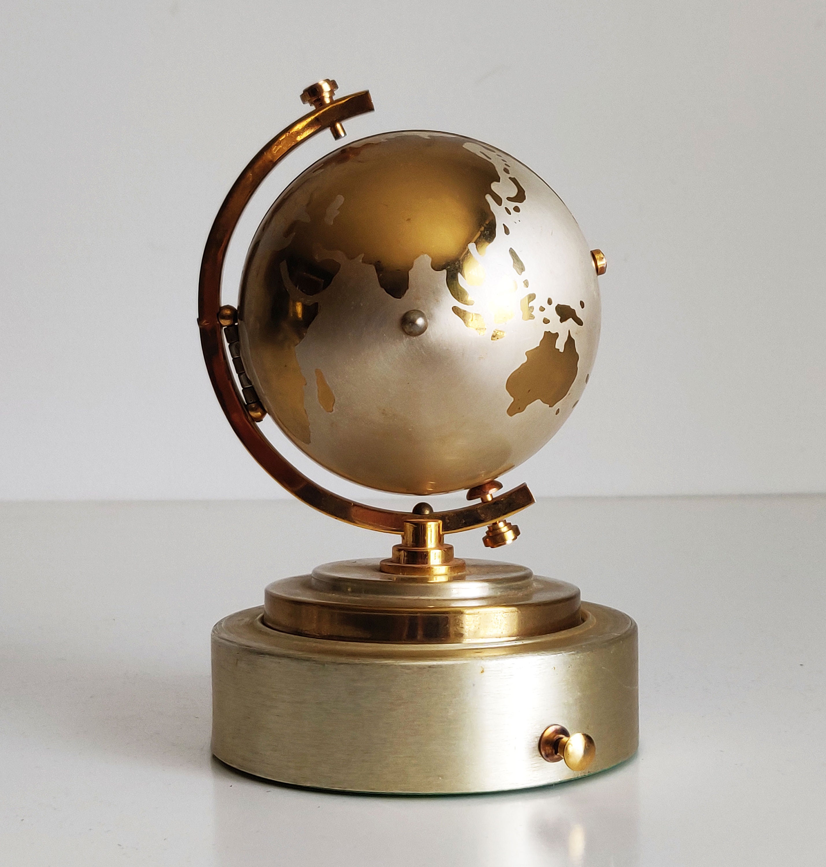 5. 上を向いて歩こう(World Pop in Brass 2000) Brass Globe Musical Alarm Clock by Windmill Japan - Etsy