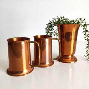 Vintage Coppercraft Guild Steins and Vase