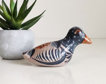 Hand-painted Tonala Bird/ Mexican Folk Art / Tonalá Pottery duck figurine