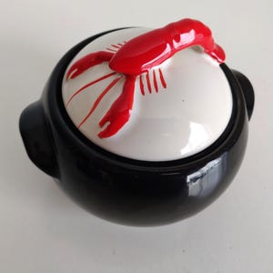 Olla con tapa Kenwood Lobster Ware 907 de Shawnee Pottery