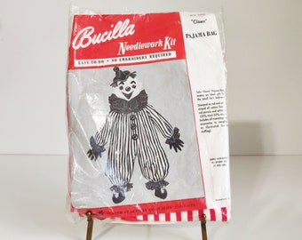 Bucilla Needlework Kit - Clown Pajama Bag