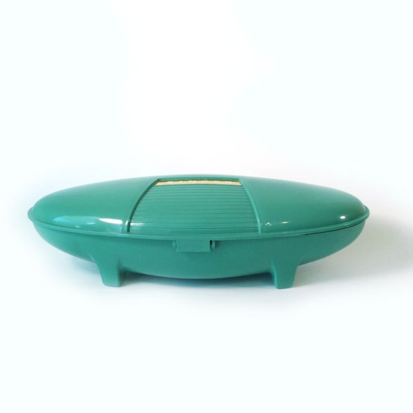 Teal Singer button holer - vintage sewing accessory
