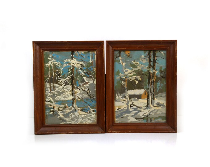 Vintage Craft Master Paint by Number New Artist Kit Series Etsy