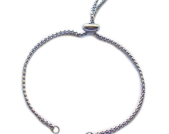 Stainless Steel Slider Bracelet Blanks