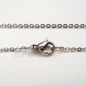 20 Stainless Steel Chains 19.75 Long x 1.5mm Wide image 2
