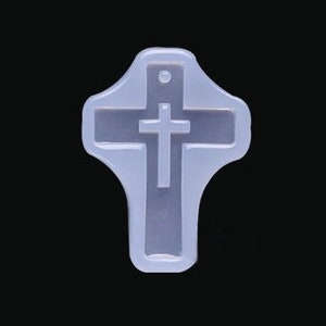 Silicone Mold for Epoxy Resin, Cross Pendant / Keychain, Food Grade Mold, Candy, Chocolates, Fondant