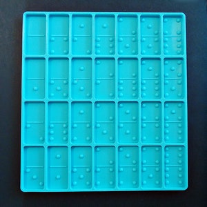Silicone Mold, 28 Dominos, DIY Epoxy Resin Dominos Set, Full Size