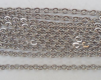 30" Stainless Steel Chains - 30" Long x 1.5mm Wide - 5, 10, or 20 Finished Chains
