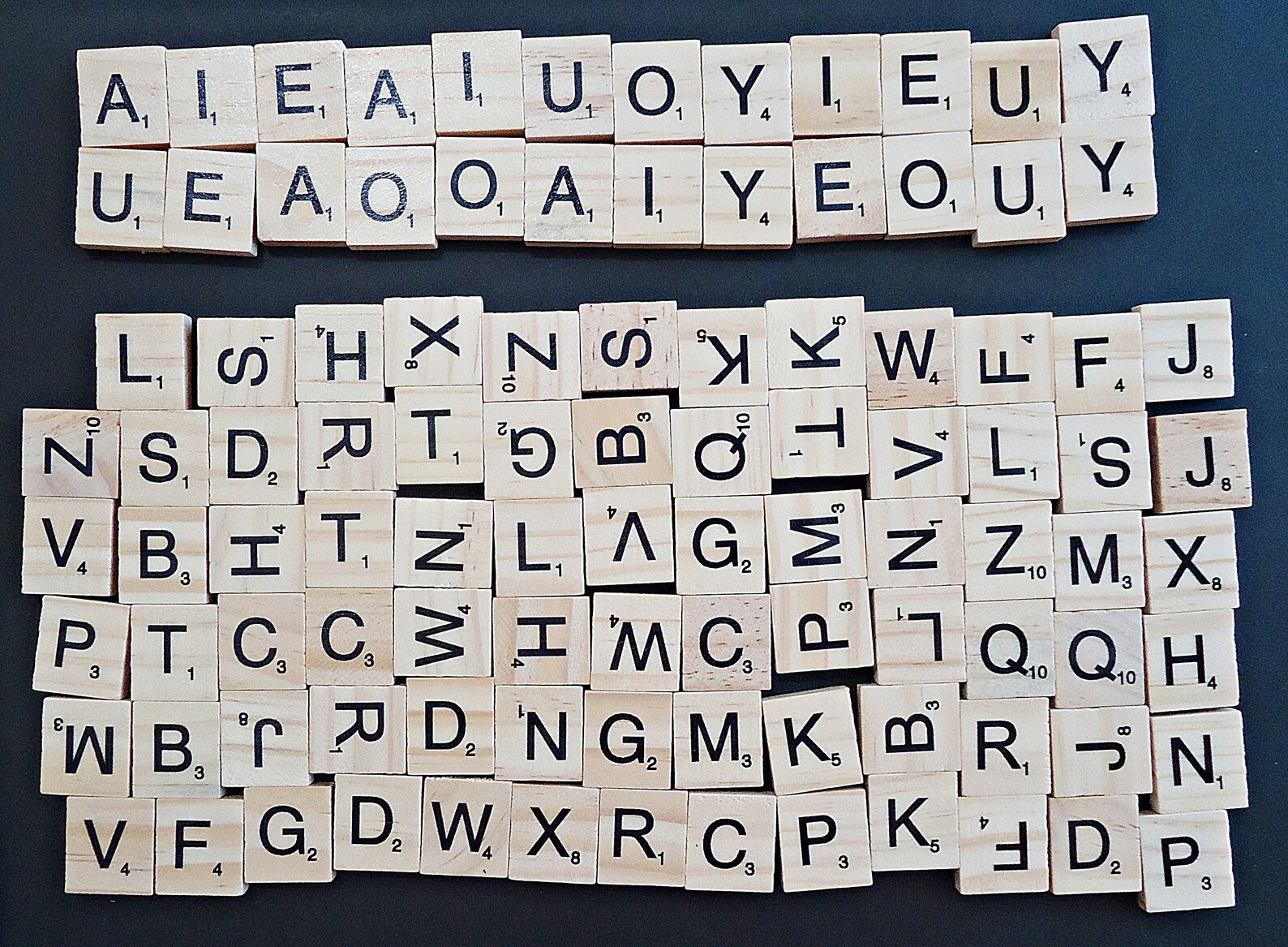 100 Wooden Scrabble Alphabet Tiles Random Letters 20mm X | Etsy