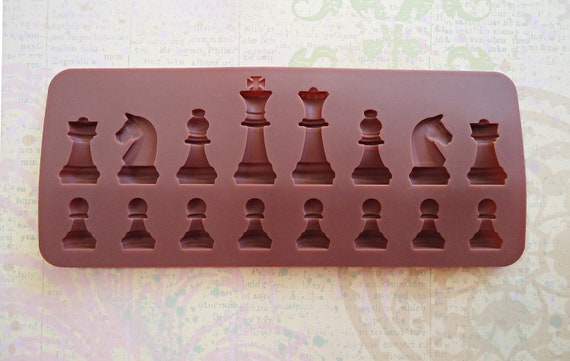 Chess Pieces Chocolate Mold -240815