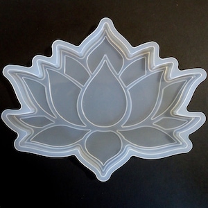 Lotus Coaster Silicone Mold for Resin Coasters, 6.25" Wide x 5" Tall, Small Trivet