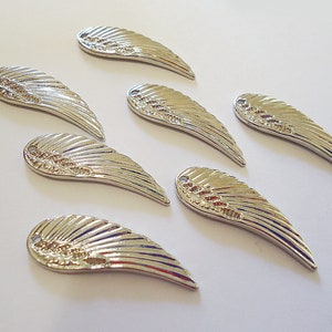 Stainless Steel Angel Wings 1.25 Tall Set of 10 - Etsy
