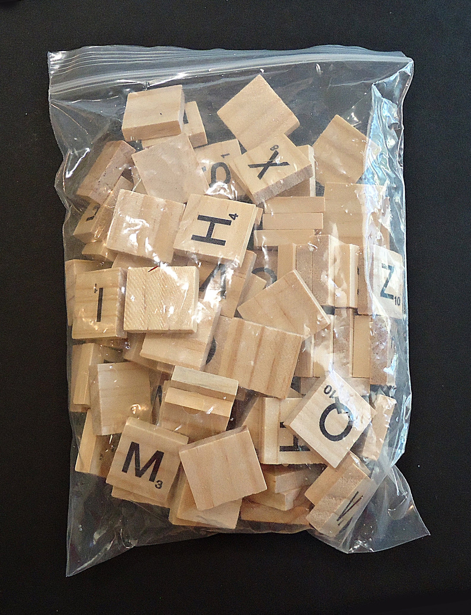 100 Wooden Scrabble Alphabet Tiles Random Letters 20mm X | Etsy