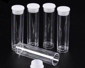 Small Bead Storage Tubes with Lids - 3ml or 10ml - Set of 10