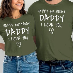 Alles Gute zum Geburtstag Papa T-Shirts, Ich liebe dich Papa, Geburtstagsgeschenkidee für Papa, Papa Geburtstag T-Shirts, spezielle Papa Geburtstag T-Shirts