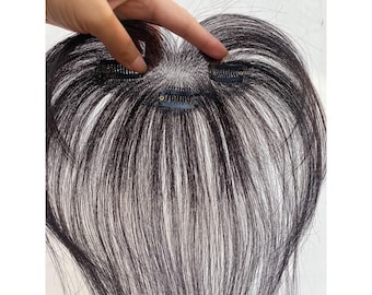 Full-Real Hairline Wig, Improve Hairline And Reduce Receding,Women's Black Forehead Wig, Easy To Wear And Easy To Care For,A Gift For Mother