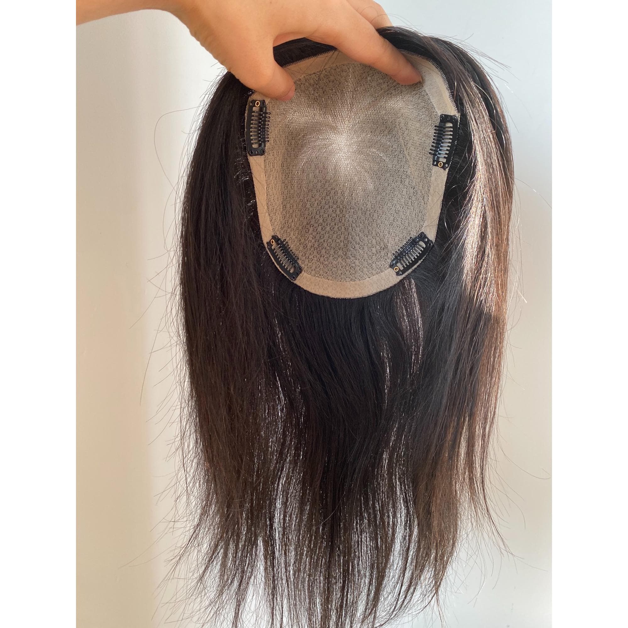 Double-pass Needle Human Hair Wig, Women's Large Area Hair Net Wig ...