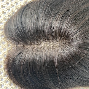 Capelli umani al 100%, Copri i capelli grigi, Aumenta il volume dei capelli femminili, Retina per capelli sottile e traspirante per uso quotidiano, Sostituzione naturale dei capelli