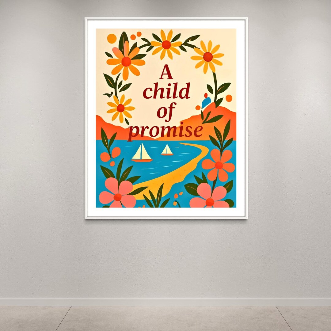 Colorful Christian Digital Wall Art, Inspiring Tropical Nursery Decor ...