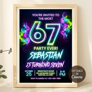 Bruh you in invite,Bruh 6-7,Graffiti 6-7,6 7 Birthday Invite,6-7 Meme Invitation,bruh birthday invite,7th Birthday,Six Seven Party,Six to Seven,Now I'm 7,Street art party,viral meme,gen alpha birthday,Neon birthday party,7th birthday,tween bday invite,tween slang,Neon Graffiti Jump,Graffiti card,brainrot meme,graffiti invite,6 7 meme,meme birthday,funny number,six seven birthday,six seven,gen alpha,6 to 7 Birthday