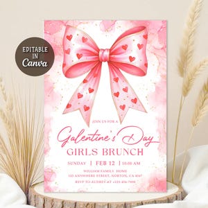 Galentines day,Galentine,Galentines party,holiday work party,adult party invite,girls night invite,galentine's day,galentine's party,doodle invite,trendy invite,coquette invite,coquette invitation,galentine's invite,Girls night,Valentines card,Valentines party,Editable Template,Birthday Invitation,Editable Invitation