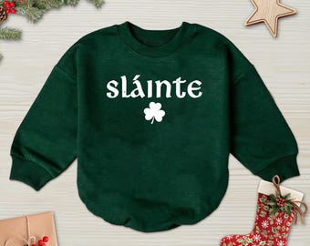 Slainte Irish Baby Bodysuit, St Patricks Day Newborn, Cute Patricks Day, First St Patricks Day Baby Gift