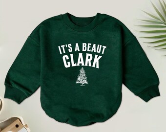 It's a Beaut Clark Christmas Baby Romper, Winter Baby Bodysuit, Christmas Vacation Outfit, Fall Winter, Christmas Tree Farm Baby Shower
