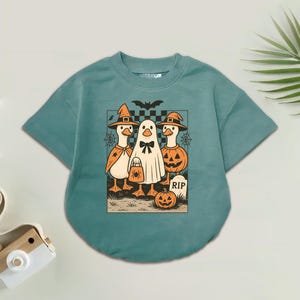 Halloween Goose Baby Romper, Funny Halloween Goose Theme, Autumn Season, Vintage Halloween Ghost, Spooky Goosey, Fall Pumpkin Baby Shower