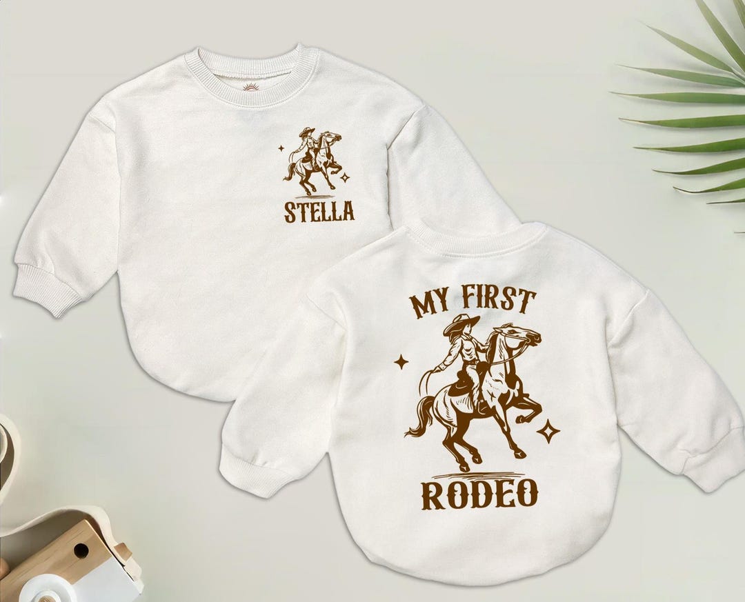 Custom My First Rodeo Birthday Baby Romper, Girls Rodeo, Western 1st ...