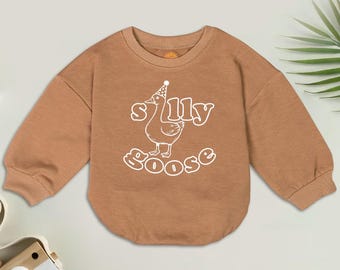 Silly Goose 1st Birthday Romper, Animal Toddler Outfit, One Silly Goose, Silly Goose On The Loose Baby Shower