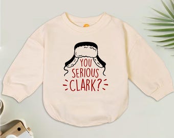 You Serious Clark Christmas Bubble Romper, Christmas Vacation Holiday Bodysuit, Funny Christmas, Fall Winter, Christmas Movie Baby Romper