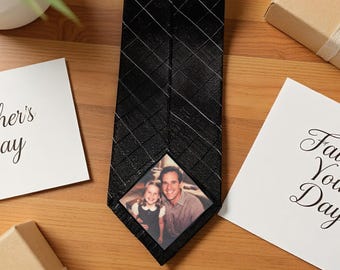 Personalised Photo Patch for Ties,Custom Photo Tie Patch for Wedding,Wedding Gifts for Dad,Father of the Bride,Father of the Groom