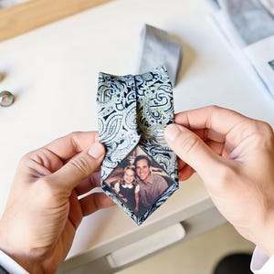 Photo Patch for Ties, Father of the Bride Gift, Tie Picture Dad, Tie Patch, Custom Photo Patch for Ties, Dad Wedding Gift, Micro Wedding