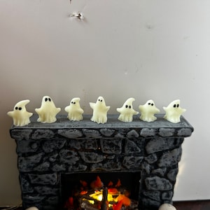 Miniatur Geist 1/12 handgemachte Halloween Dekoration für Puppenstube im Dunkeln leuchtend