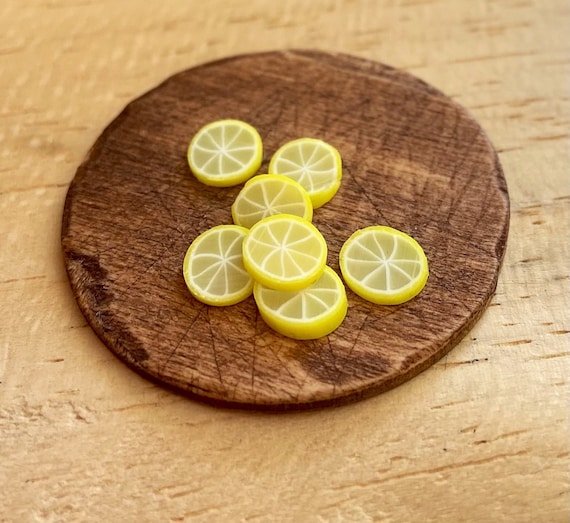 Dollhouse Lemon Slices 1/12 Scale Etsy