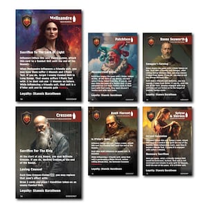ASOIAF Custom Full Art Cards - Baratheon (R&#39;hllor) - NCUs (PDF ready for print)
