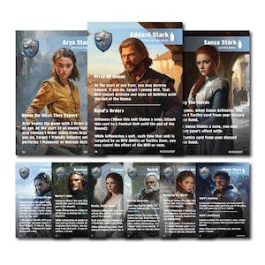 ASOIAF Custom Full Art Cards - Stark - NCUs (PDFs ready for print)