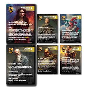 ASOIAF Custom Full Art Cards - Baratheon - NCUs (PDFs ready for print)