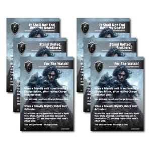 ASOIAF Custom Full Art Cards - Night&#39;s Watch - Jon Snow Commander Cards (PDF ready for print)