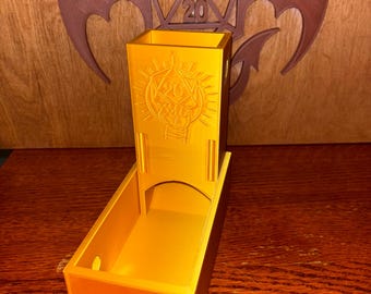Magnetic Dice Tower and Tray: Travel Dice Box