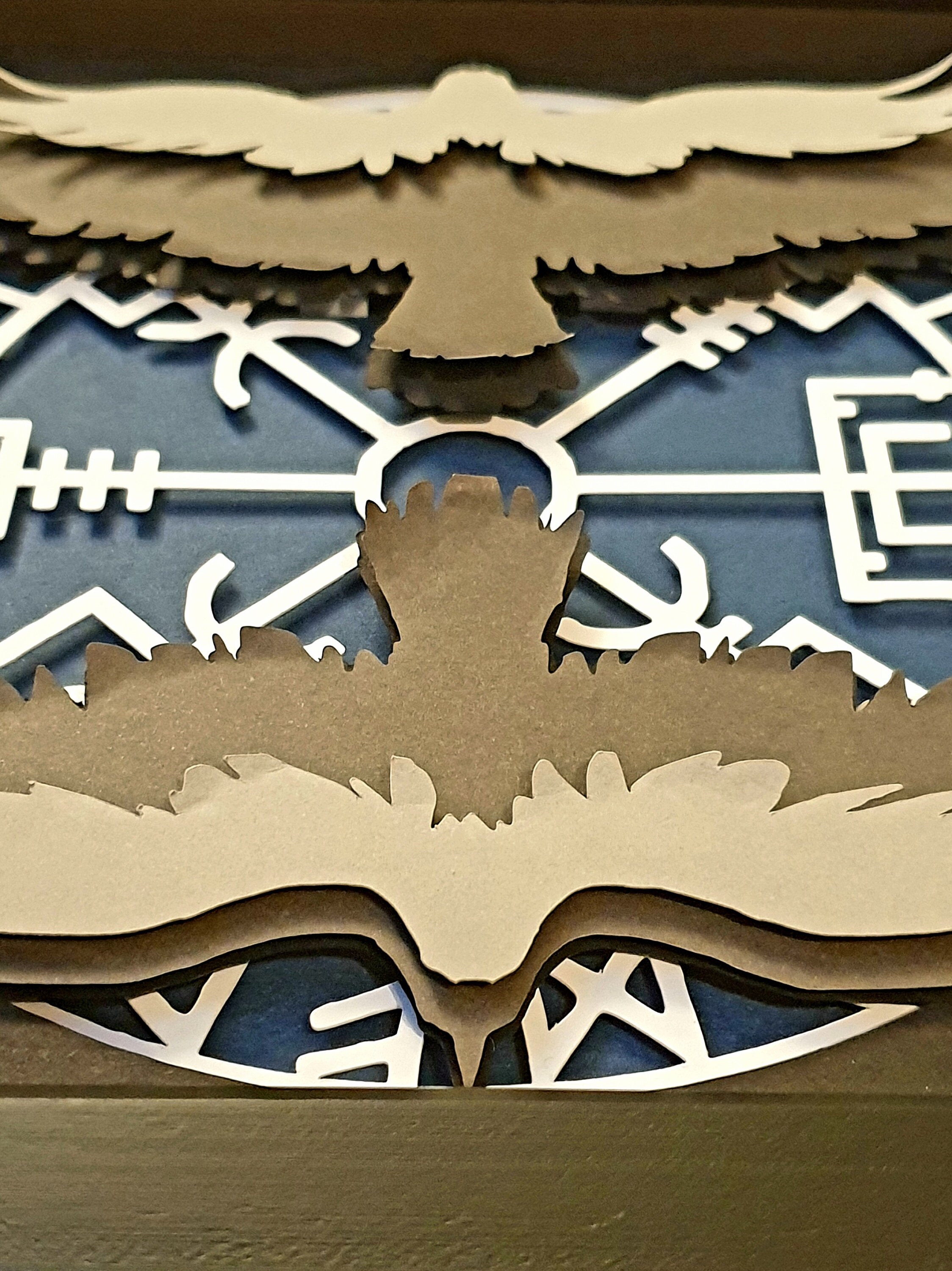 Huginn Vector Huginn and Muninn - SVG and PNG Cut Files for Shadow Box - Etsy