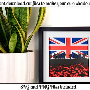 Lest We Forget - SVG and PNG cut files for shadow box